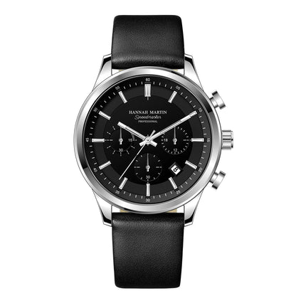 Sporty Quartz Leather Watch