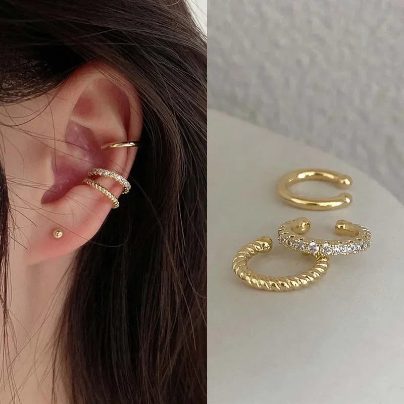 Crystal Clip Ear Cuffs