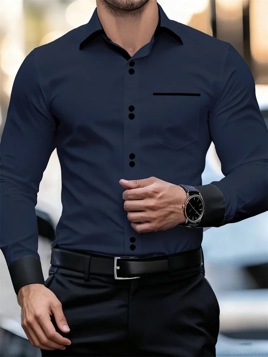 Printed Casual Collar Long Sleeve Shirt