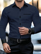 Printed Casual Collar Long Sleeve Shirt