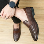 Genuine Leather Bean Loafers