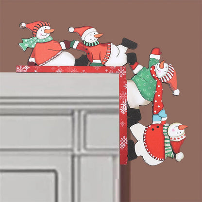 Christmas Wooden Door Frame Corner Decoration