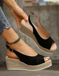 Women Wedge Peep Toe Sandals