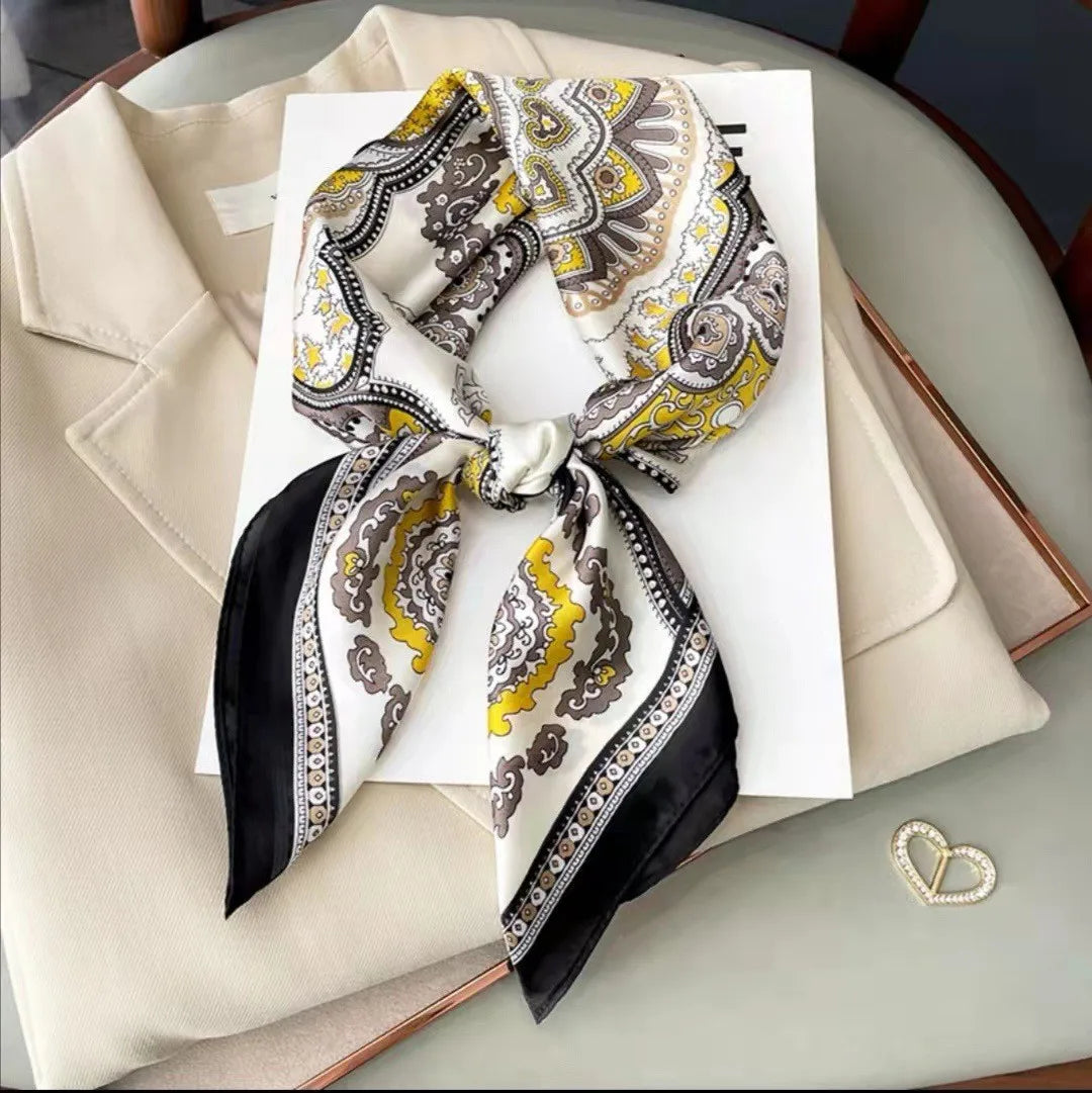 High-End Small Silk Scarf