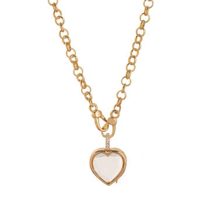 Neo Gothic Heart Pendant Necklace