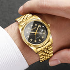 Yolako Rhinestone Calendar Quartz Watch