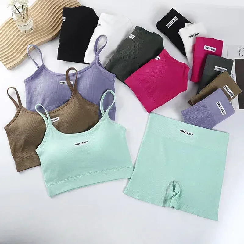 Summer Camisole Bra Suit