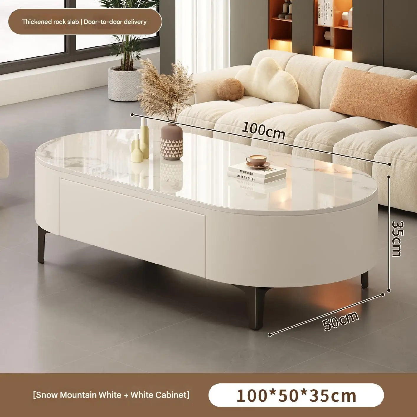 Modern Oval Coffee Table