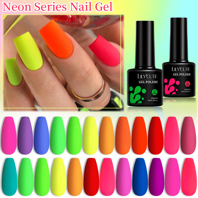 LILYCUTE Matte Fluorescence Color Gel