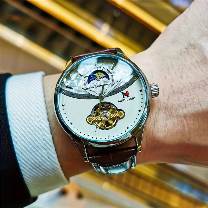 AOKULASIC Formal Skeleton Automatic Watch