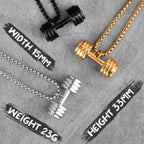 Metal Town Dumbbell Necklace
