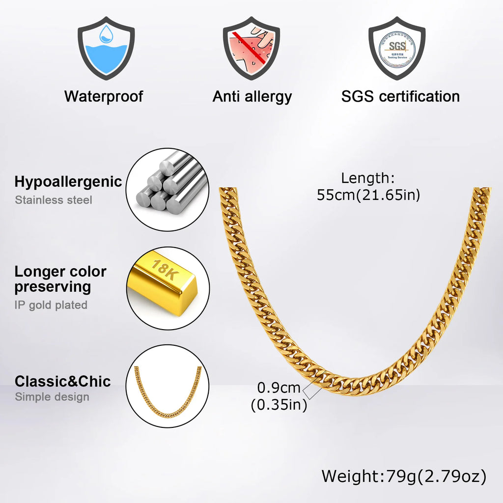 Prjewel Punk Cuban Necklace