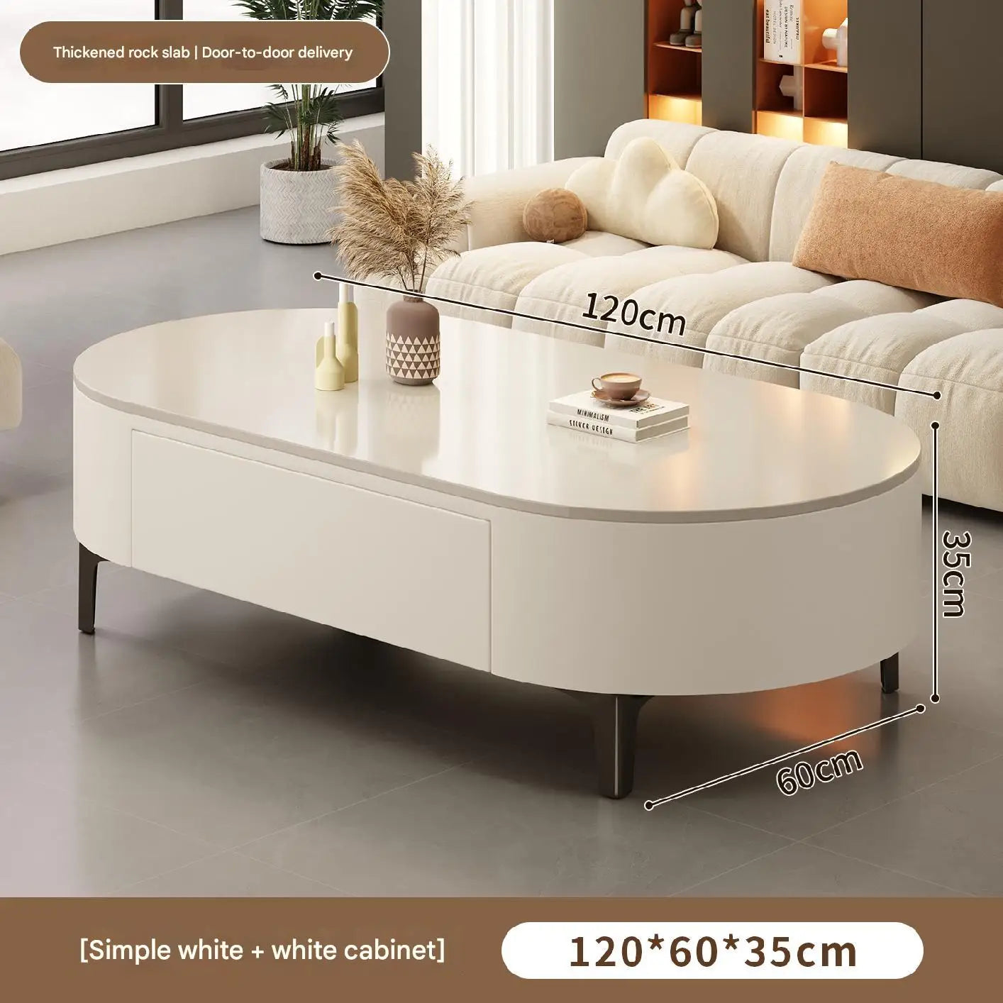 Modern Oval Coffee Table