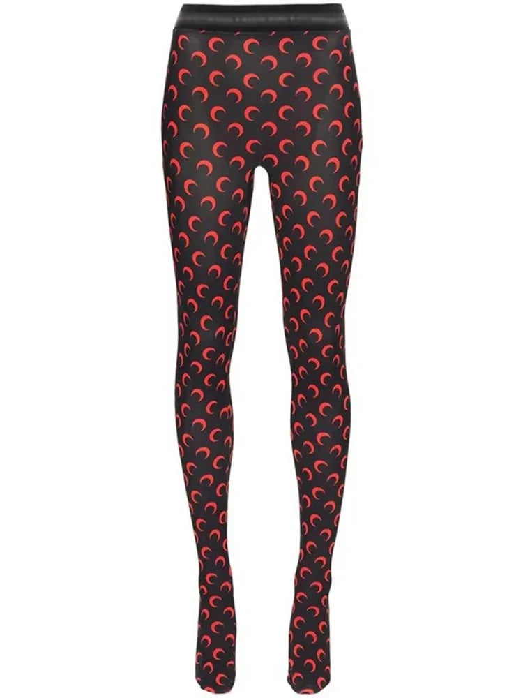 Thin Seamless Printed Leggings