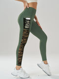 Side Mesh Patchwork Yoga Leggings