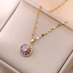 Women’s Round Copper Jewelry Set