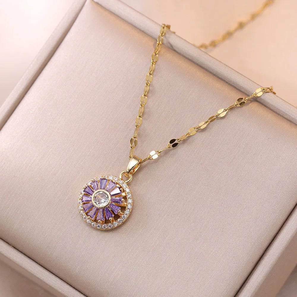 Women’s Round Copper Jewelry Set