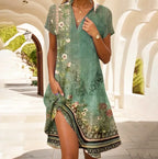 Floral Bohemian Summer Maxi Dress