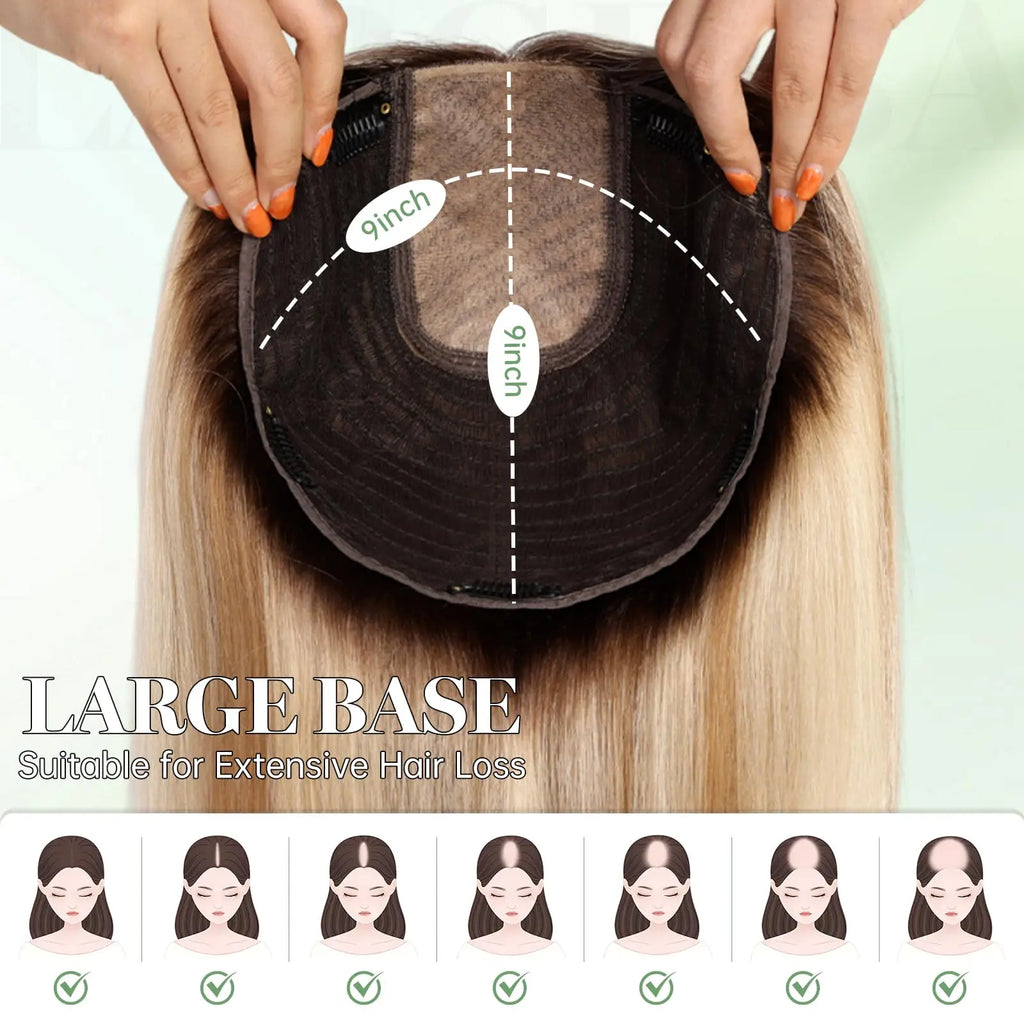 Remy Hair Topper