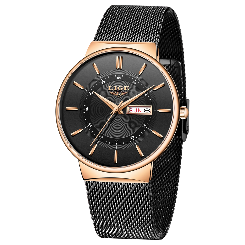 LIGE Ultra-Thin Steel Quartz Watch