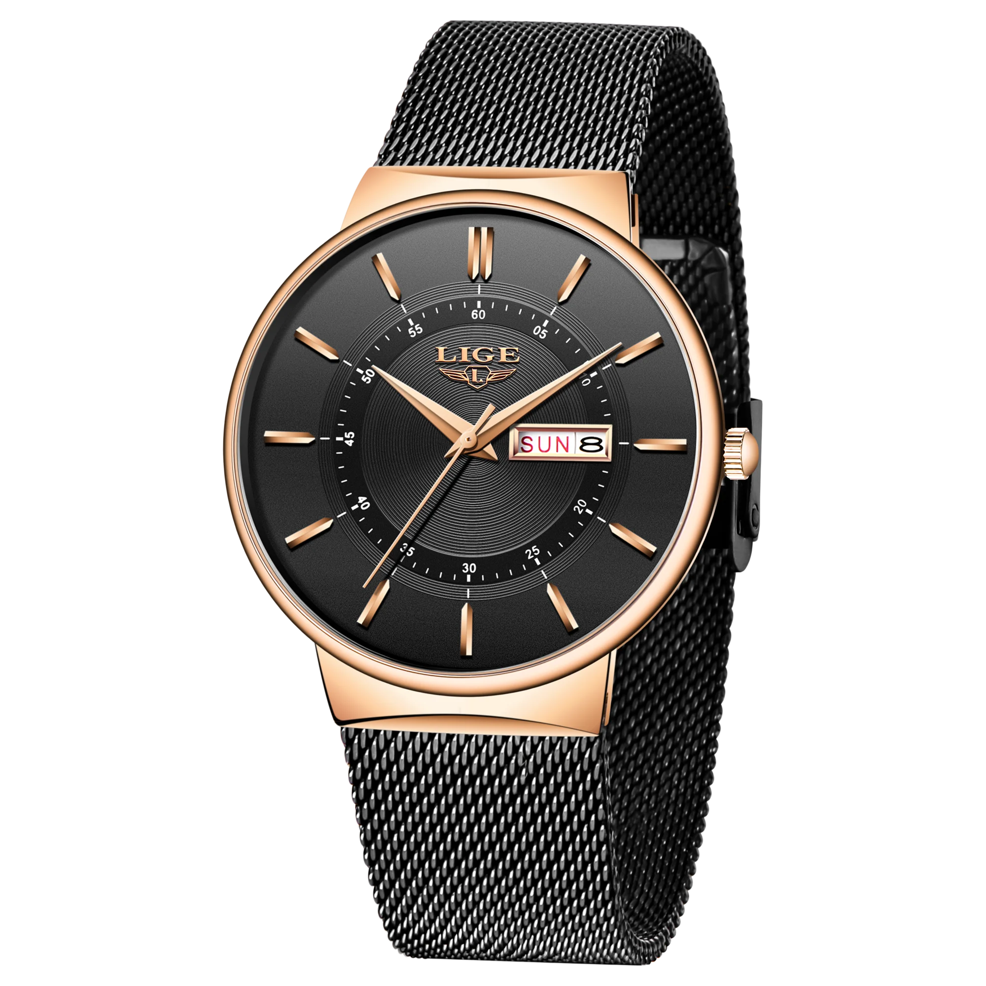 LIGE Ultra-Thin Steel Quartz Watch
