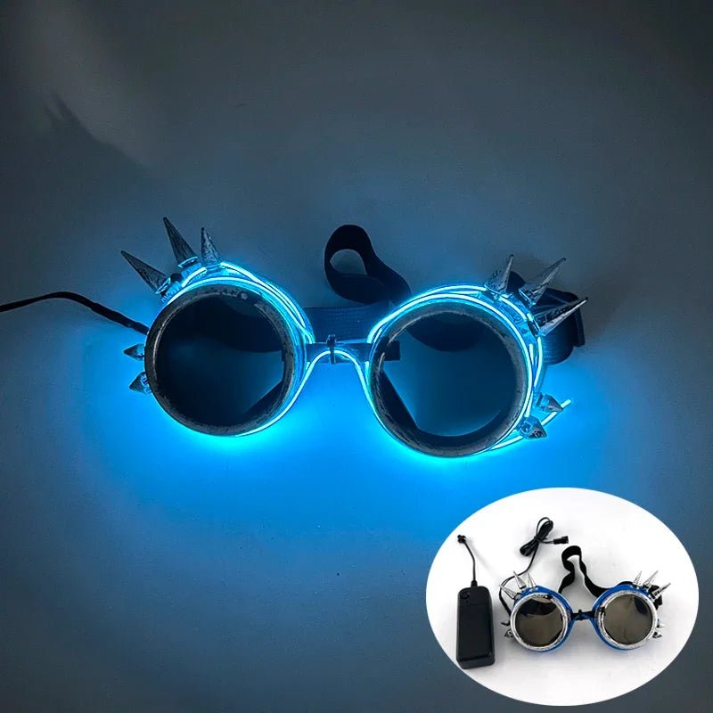 LED Steampunk Party Glasses