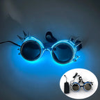 LED Steampunk Party Glasses