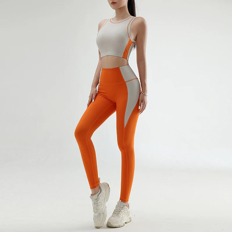 Color Clashing Yoga Leggings