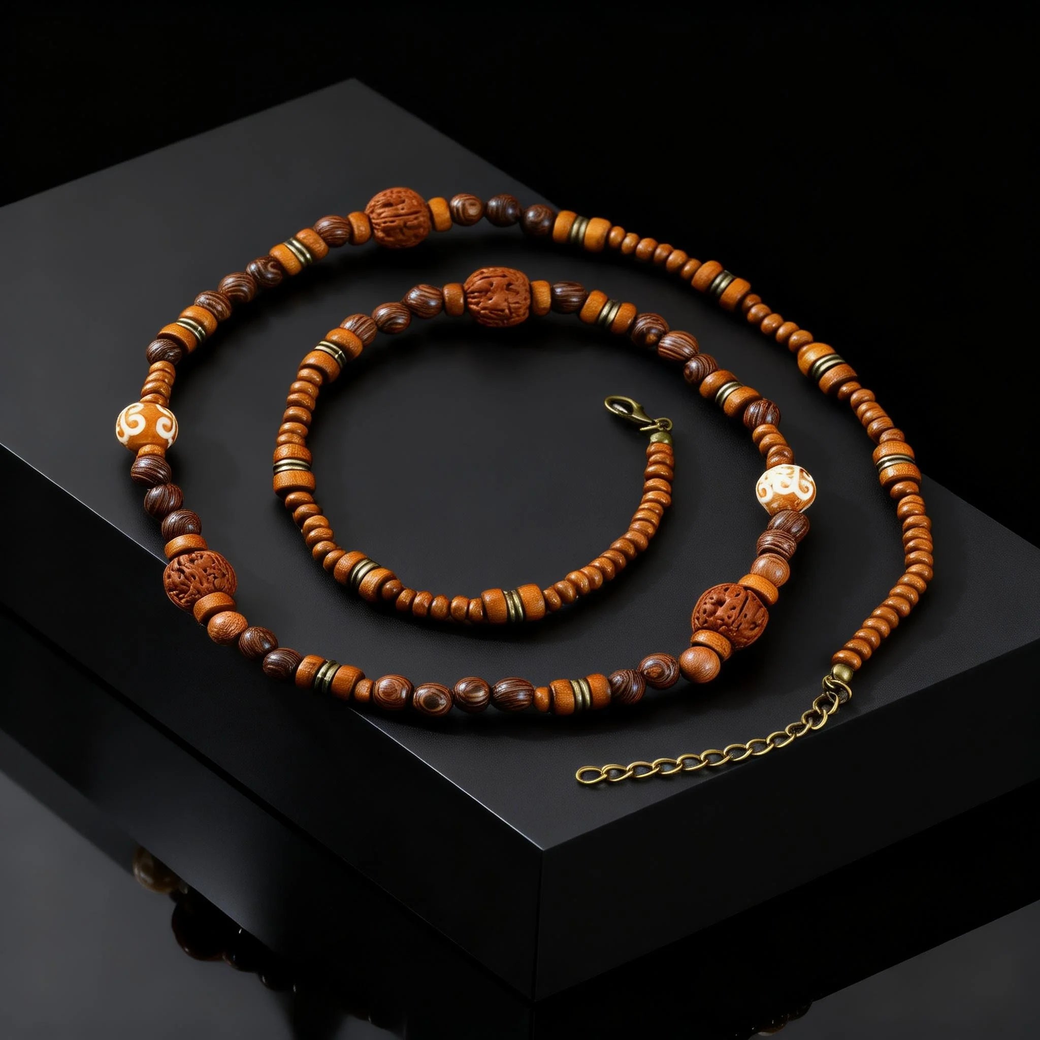 Prjewel Walnut Wood Necklace