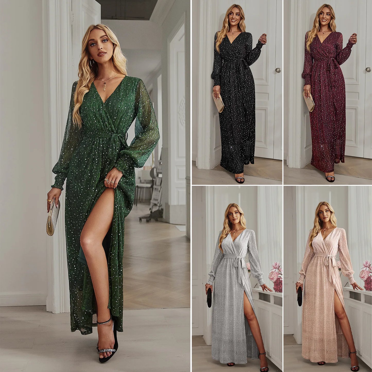 Solid Color Midi Dress