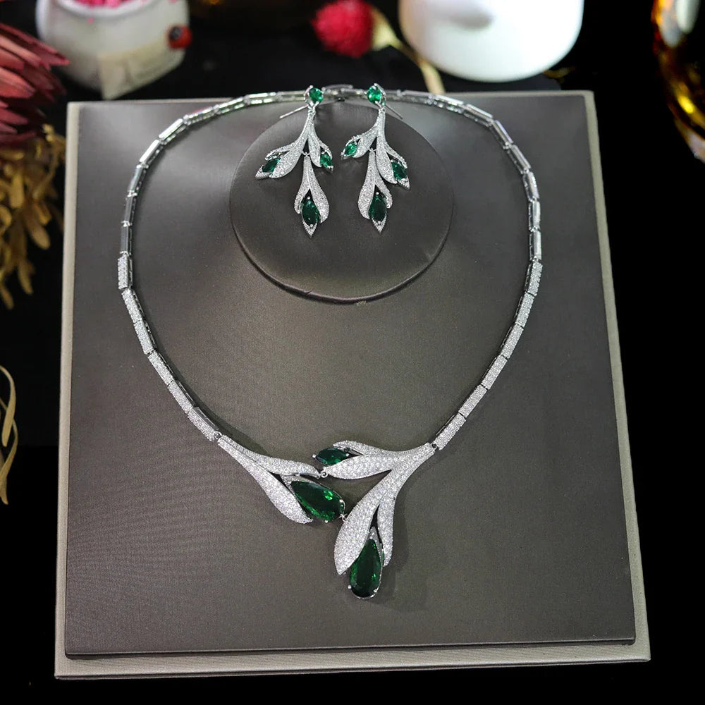 Tulip Crystal Bridal Jewelry Set