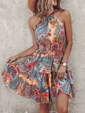 Irregular Printed Summer Dress