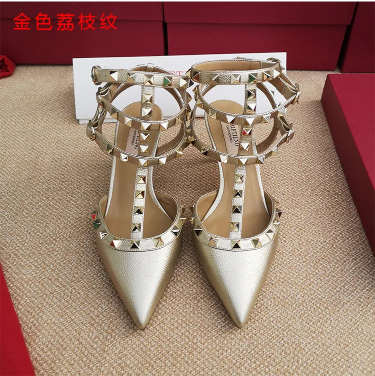 Patent Leather Ankle-Strap Sandals