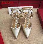 Patent Leather Ankle-Strap Sandals