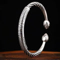 Retro Punk Koi Fish Engraved Bracelet