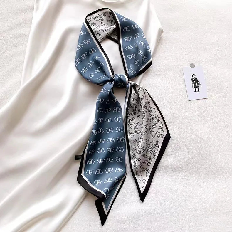 Graphic Ribbon Long Strip Scarf