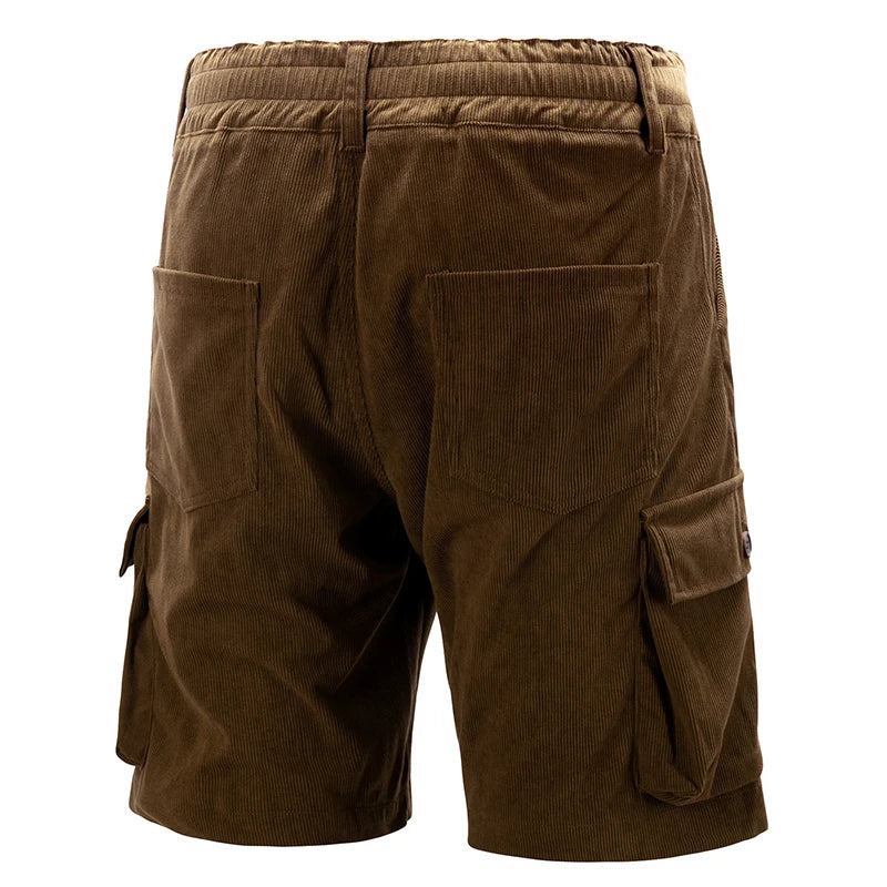 Corduroy Straight Cargo Shorts