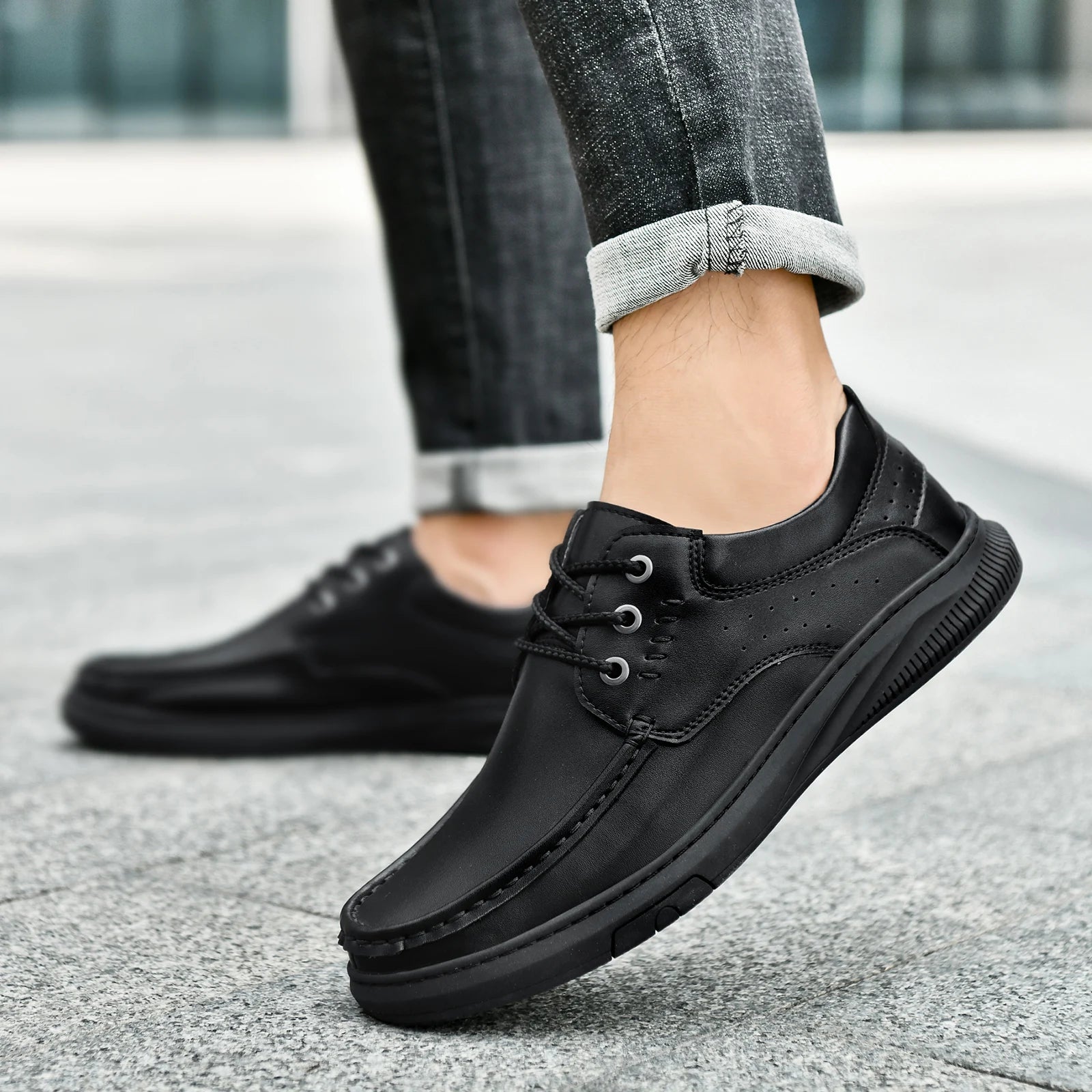 Split Leather Business Shoes