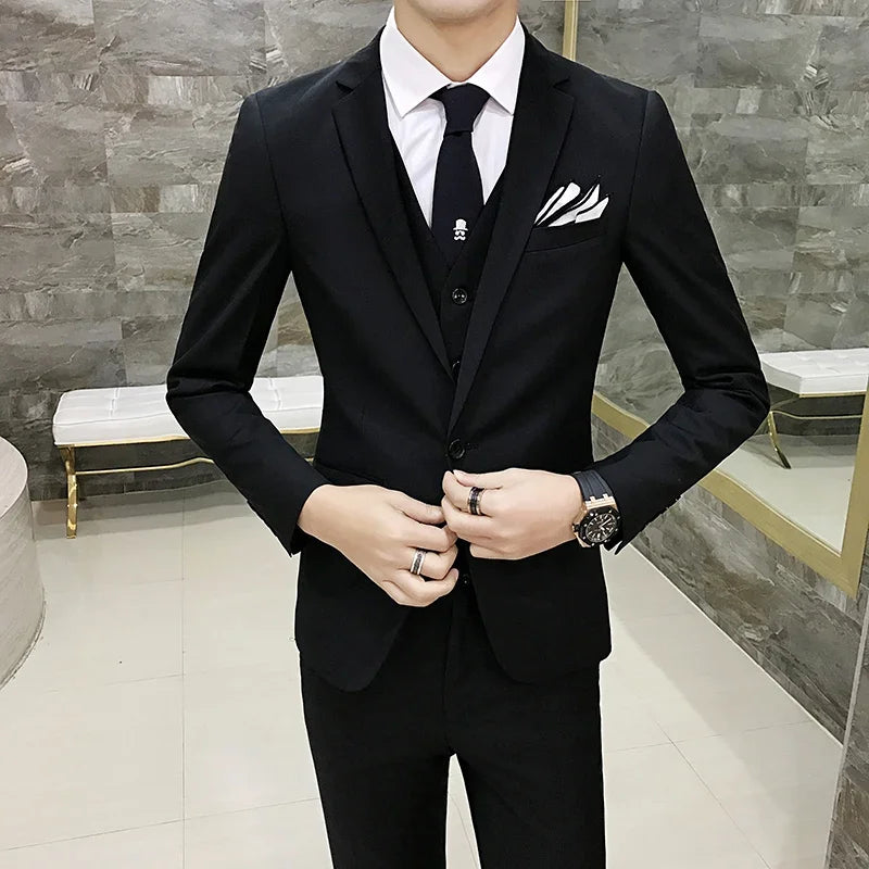 Korean Three-Piece Gentleman Suit