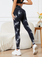 Tie-Dye Seamless Scrunch Yoga Leggings