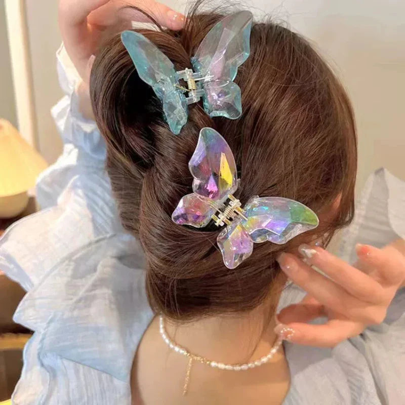 Crystal Butterfly Hair Claw