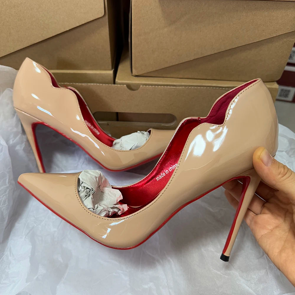 Patent Leather Pointed Stiletto Heels