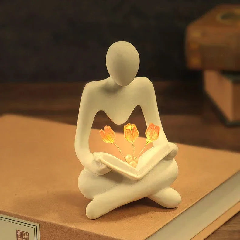 Resin Tulip Lamp Figurine