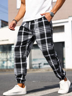 Patchwork Ankle Sweatpants