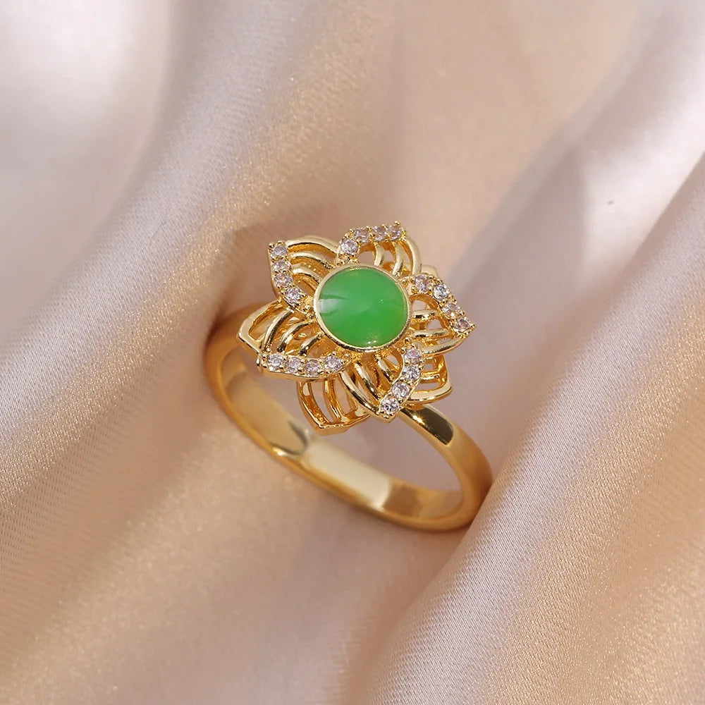 Women’s Round Copper Jewelry Set