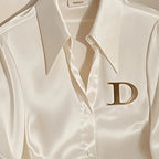 Elegant French Satin Shirt