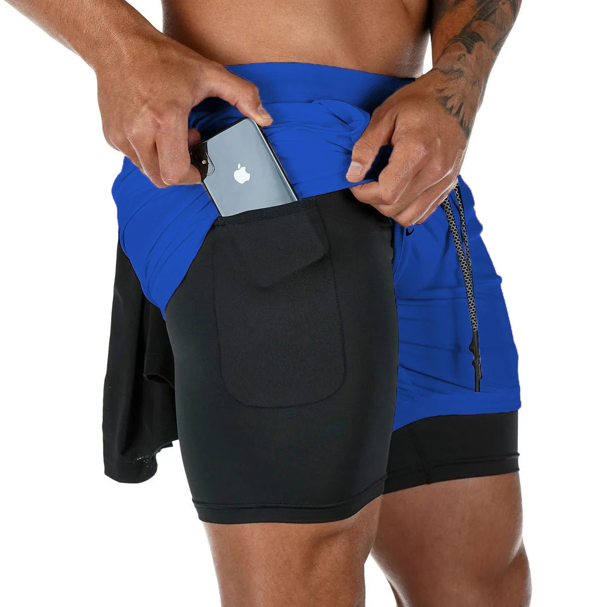 2-in-1 Camo Running Shorts