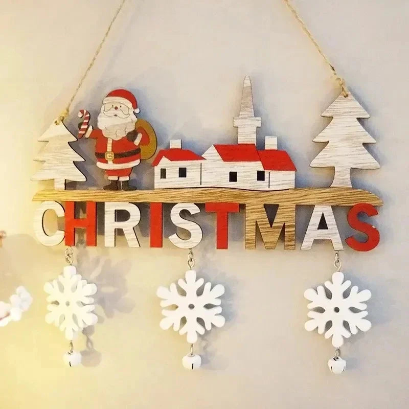 Wooden Hanging Christmas Decor