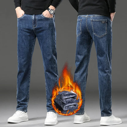 Men’s Winter Fleece-Lined Jeans
