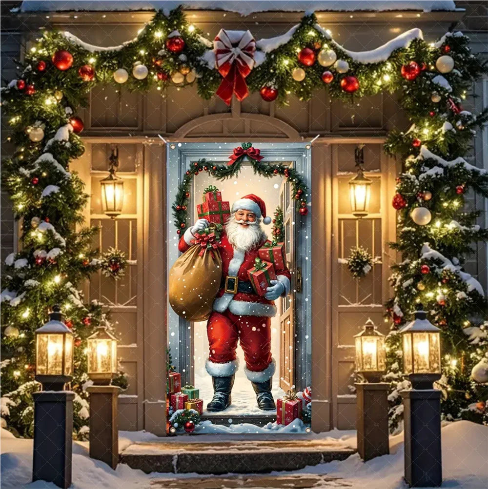 Christmas Santa Door Banner